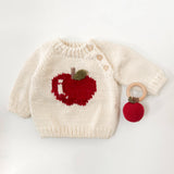 Apple Pullover Baby Sweater
