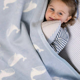 Big Blue Mini Blanket
