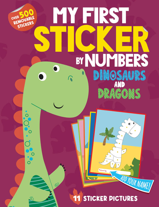 Cover of Dino sticker by number book