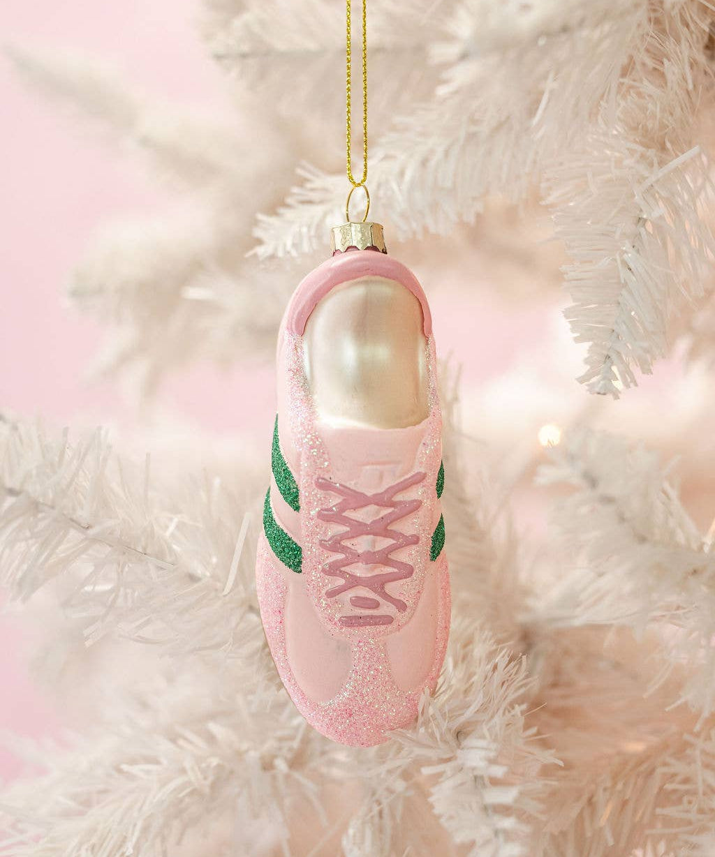 Pink Kicks Christmas - Sneaker Ornament