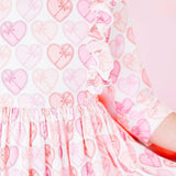 Melt My Heart 3/4 Sleeve Ruffle Twirl Dress