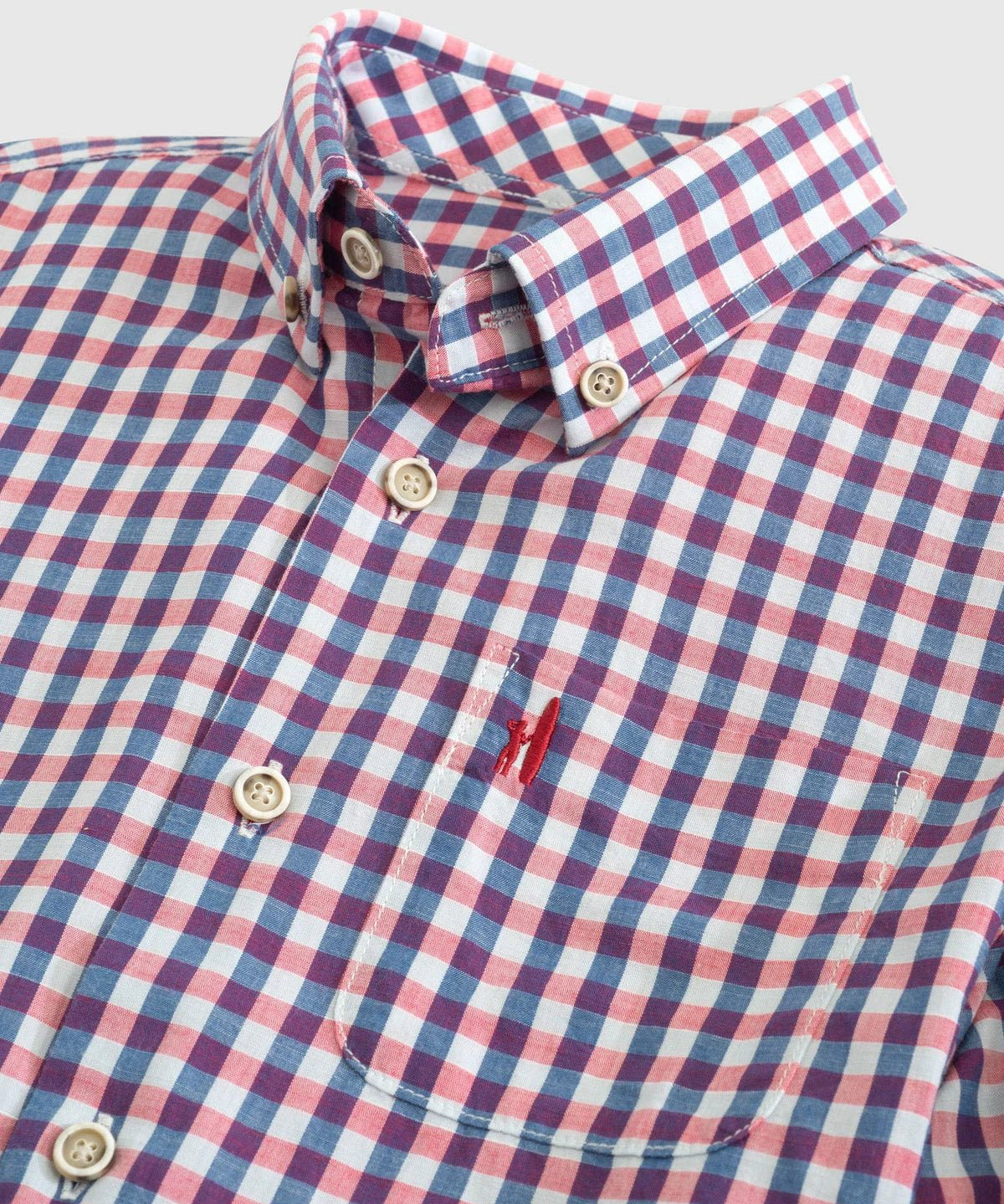 Abner Performance Button Up Shirt (Malibu Red) - Après NJ