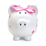Pink Polka Dot Piggy Bank