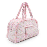 Quilted Floral Printed Medium Duffle Bag