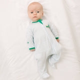 Little Farmer Applique Zip Footie