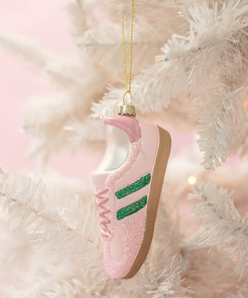 Pink Kicks Christmas - Sneaker Ornament