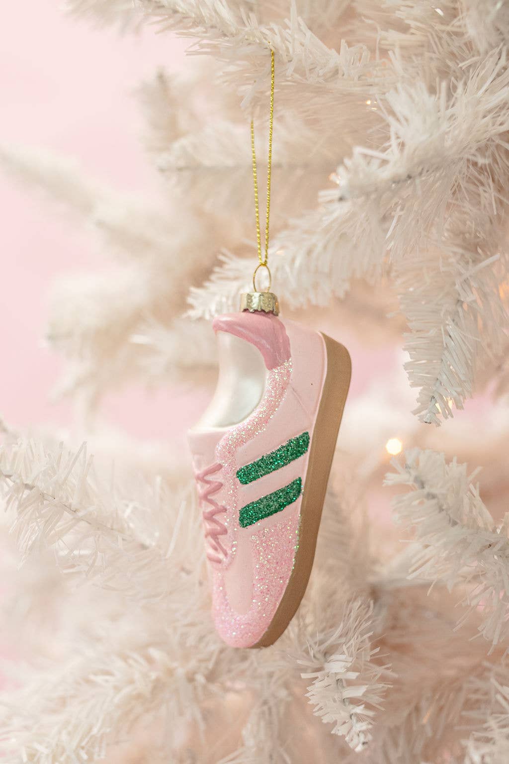 Pink Kicks Christmas - Sneaker Ornament