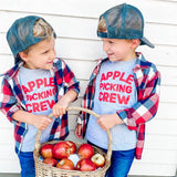 Apple Picking Crew Trucker Hat - Gray/White - Après NJ