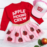 Apple Picking Crew Trucker Hat - Pink/White - Après NJ
