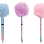 OMBRE POM POM PENS PDQ - 12 PIECES