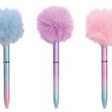 OMBRE POM POM PENS PDQ - 12 PIECES