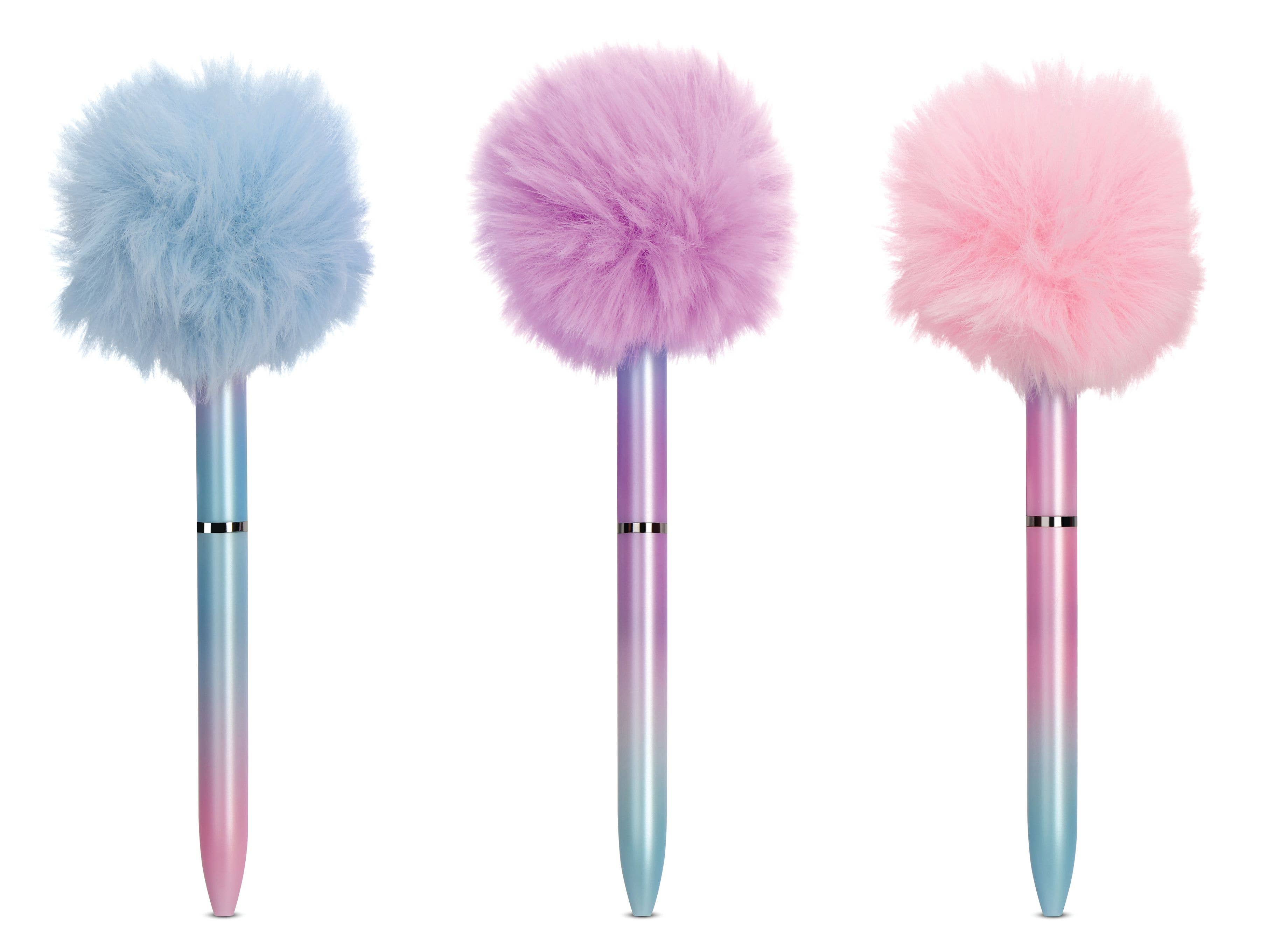 OMBRE POM POM PENS PDQ - 12 PIECES