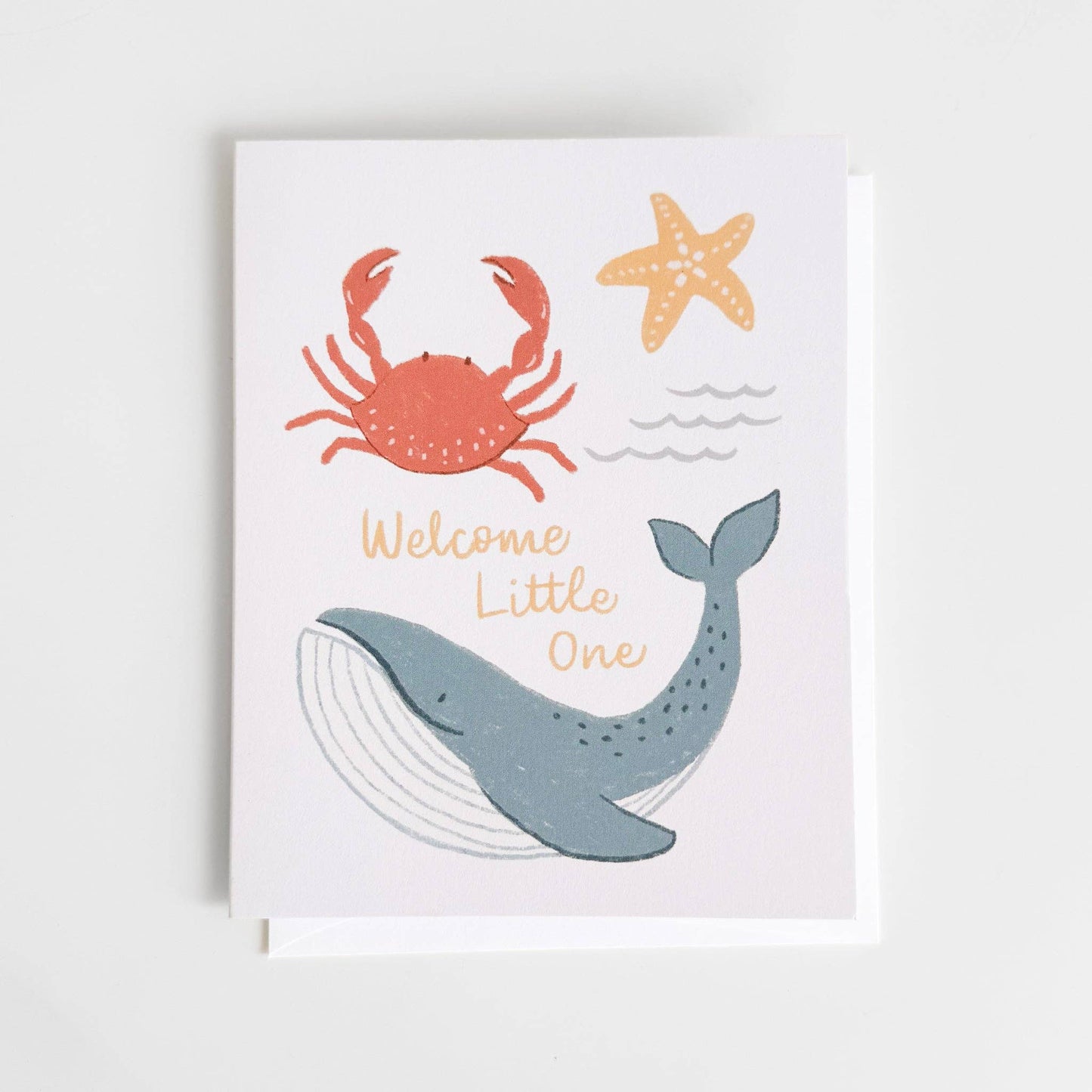 sweet nautical greeting card, welcome little one