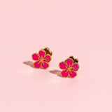 Hibiscus Flower Earrings