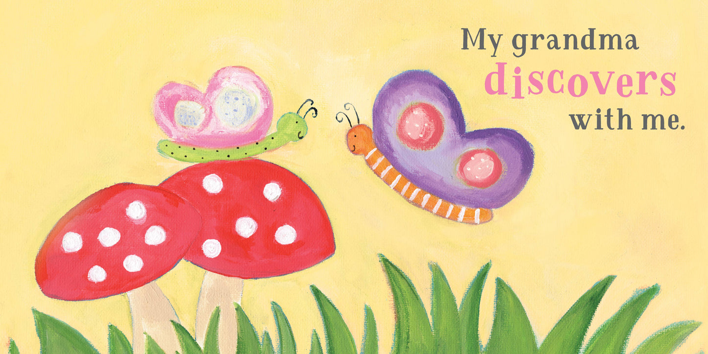 Interior page of the book with two sweet butterflies