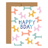 Balloon Animal Birthday Greeting Card - Après NJ