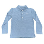 Banks Performance LS Polo - Blue/White Stripe - Après NJ