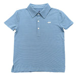 Banks Performance SS Polo - Blue/White Stripe - Après NJ