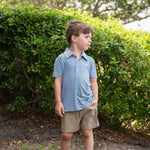 Banks Performance SS Polo - Blue/White Stripe - Après NJ