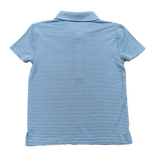 Banks Performance SS Polo - Blue/White Stripe - Après NJ