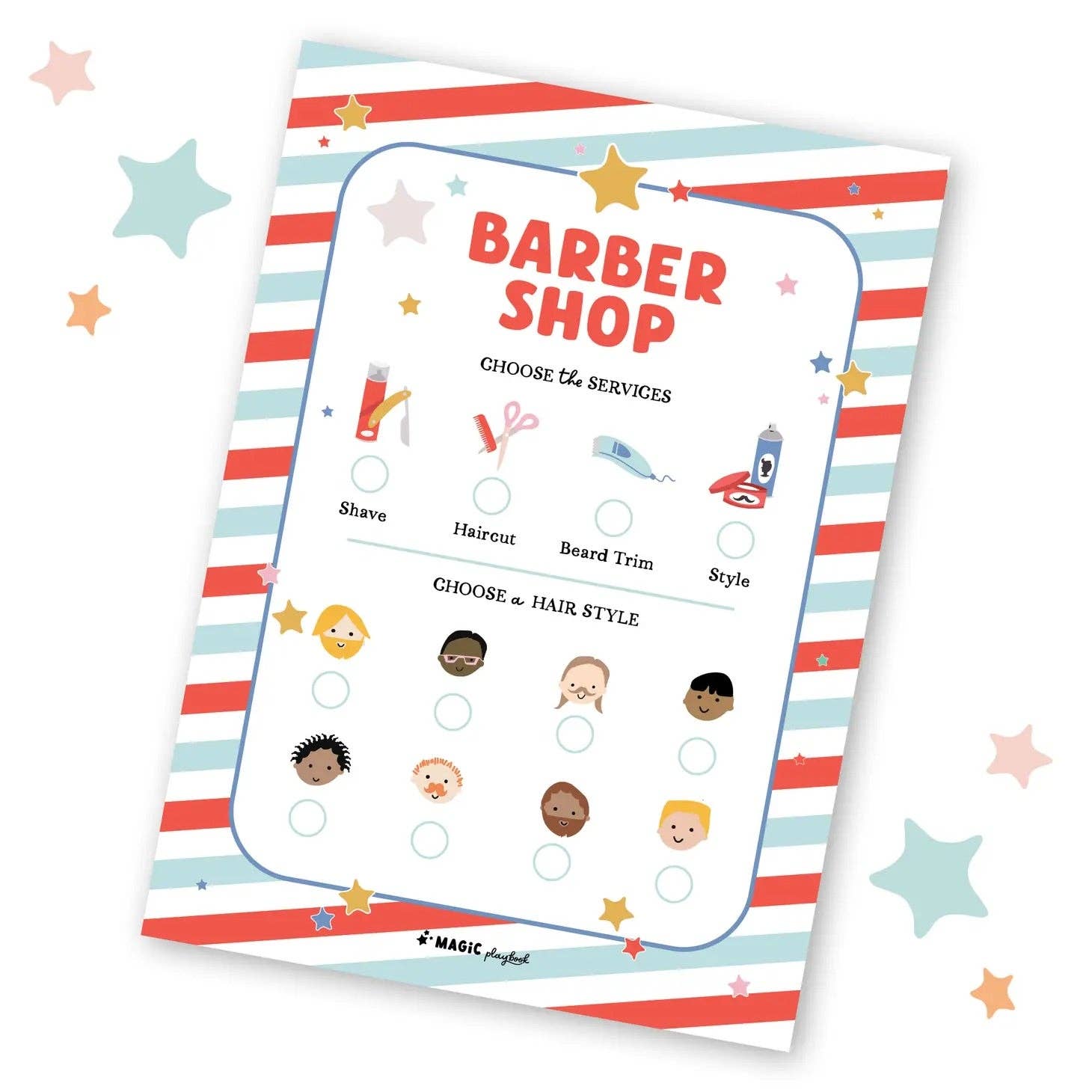 Barber Shop Pretend Play Pad - Après NJ