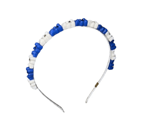 Blue and White Gem Gummy Headband - Après NJ