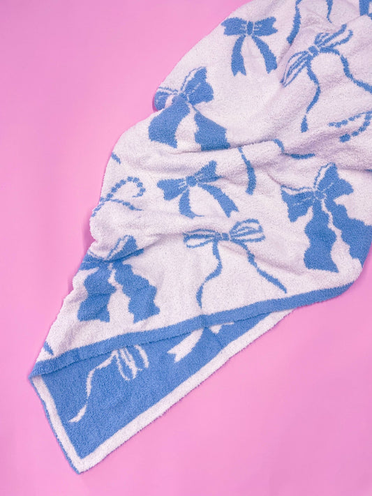 Blue Bow Blanket - Après NJ