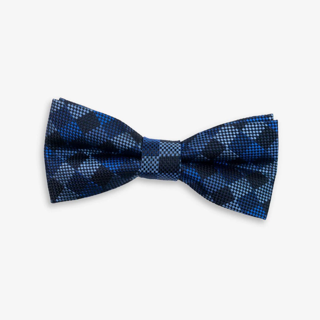 Blue Check Bowtie - Après NJ