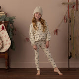 Spongy Knit Set Evergreen Bows
