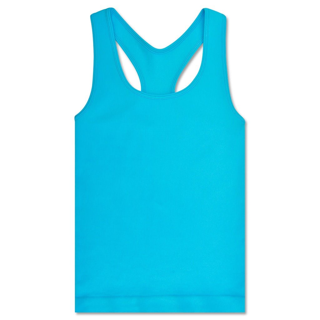 Bright Blue Ribbed Racerback - Après NJ