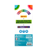 Color Burst: Grip Crayons (Set of 3 / 18 Classic Colors)