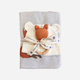 ABC Blanket Hat & Fox Teether Gift Set