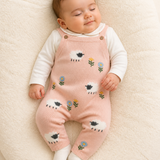 Lamb Organic Knit Baby Overall Set