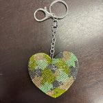 Camo Heart Bag Charm - Après NJ