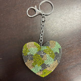 Camo Heart Bag Charm - Après NJ