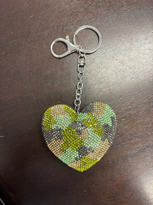 Camo Heart Bag Charm - Après NJ