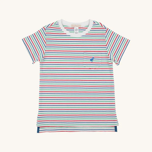 Carter Crewneck - Simsbury Stripe with Wood Boat Blue - Après NJ