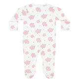 Hydrangeas Zipper Footie