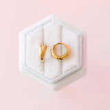 Small Teardrop Huggies