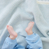 Harborview Herringbone Sky Mini Blanket