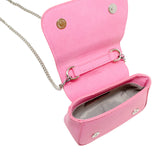 Tiny Metal Pearl Handle Heart Bag