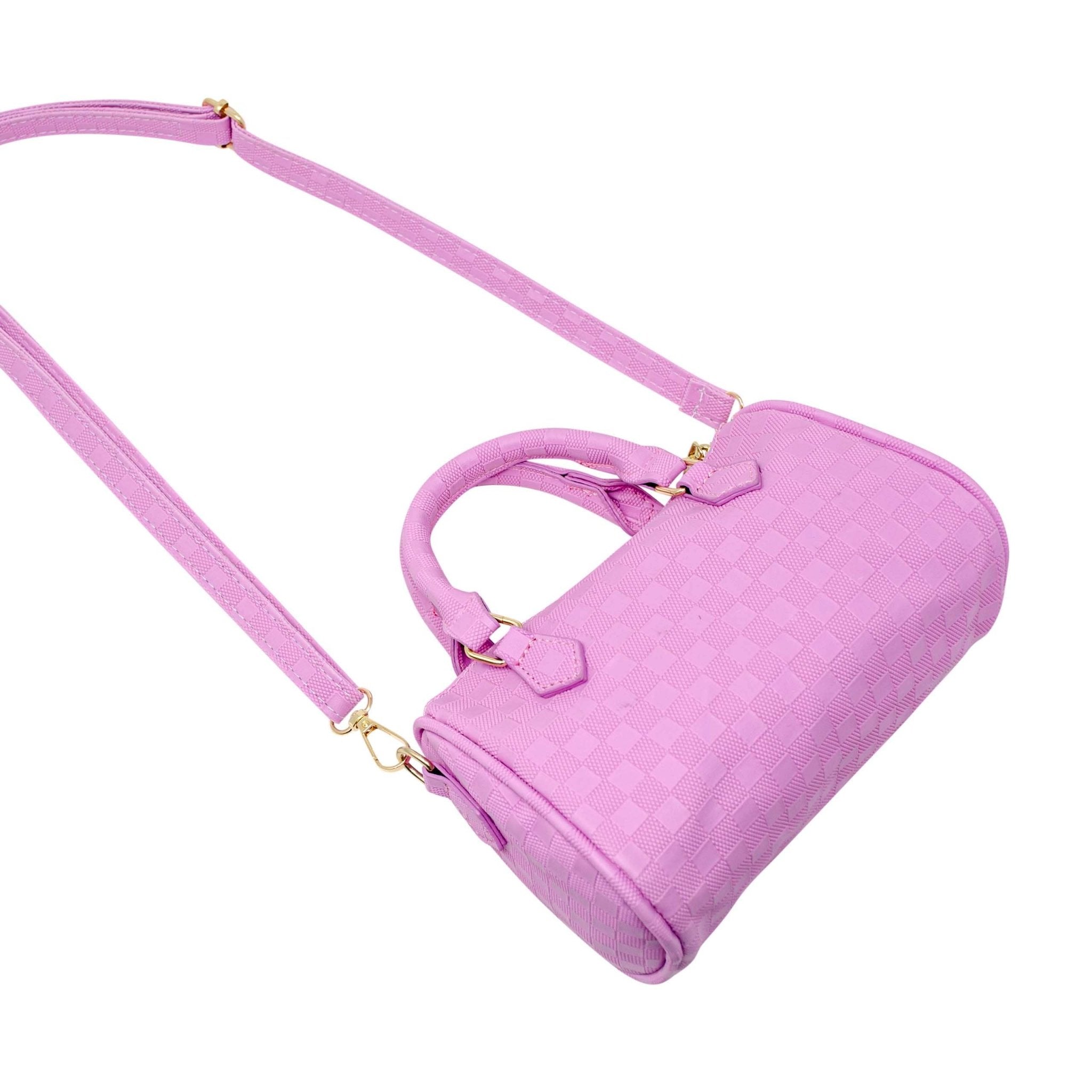 Checkered Canvas Duffle Handbag - Après NJ
