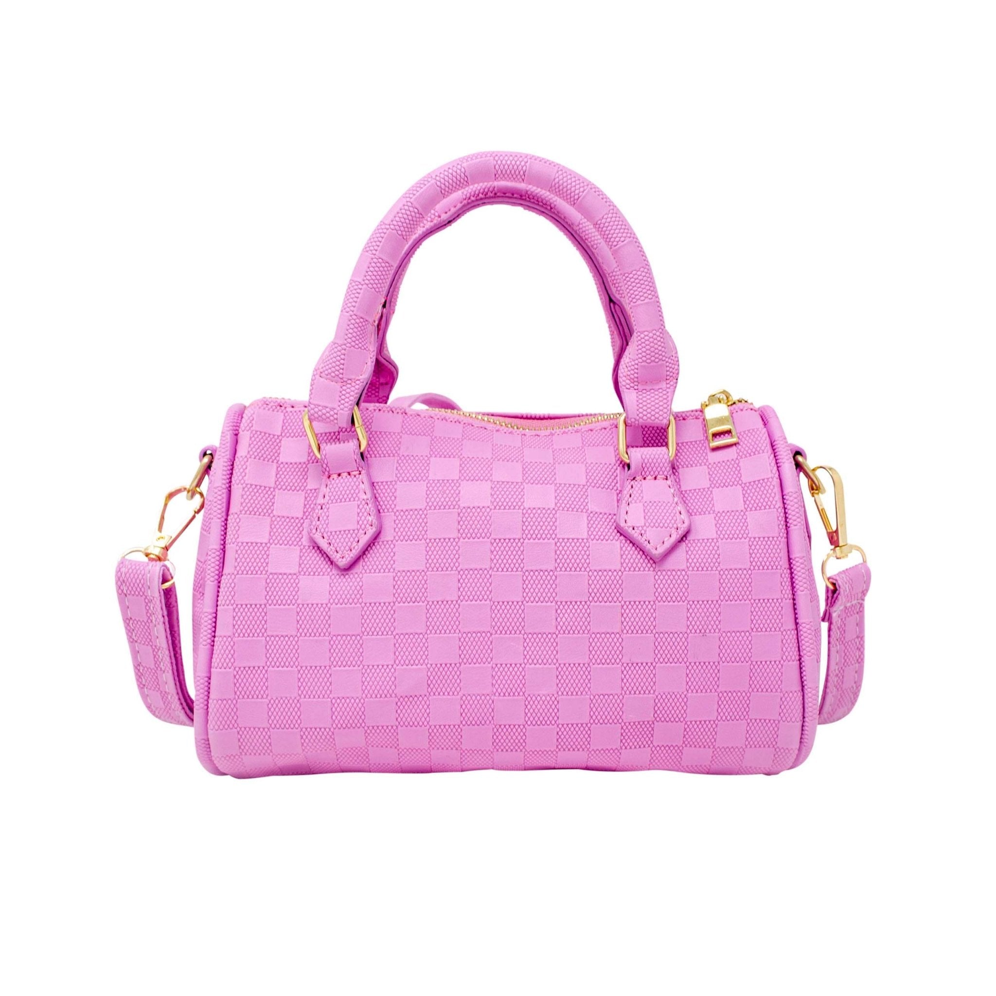 Checkered Canvas Duffle Handbag - Après NJ