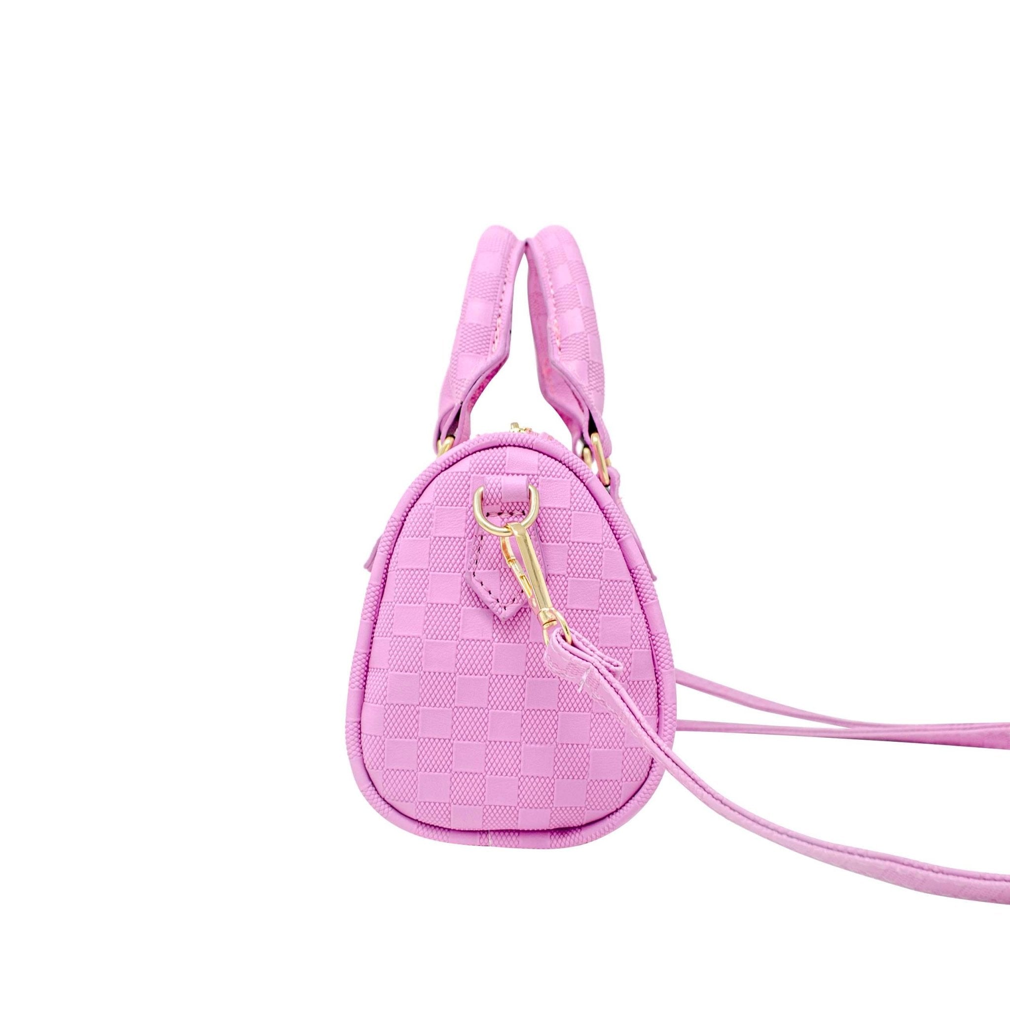Checkered Canvas Duffle Handbag - Après NJ