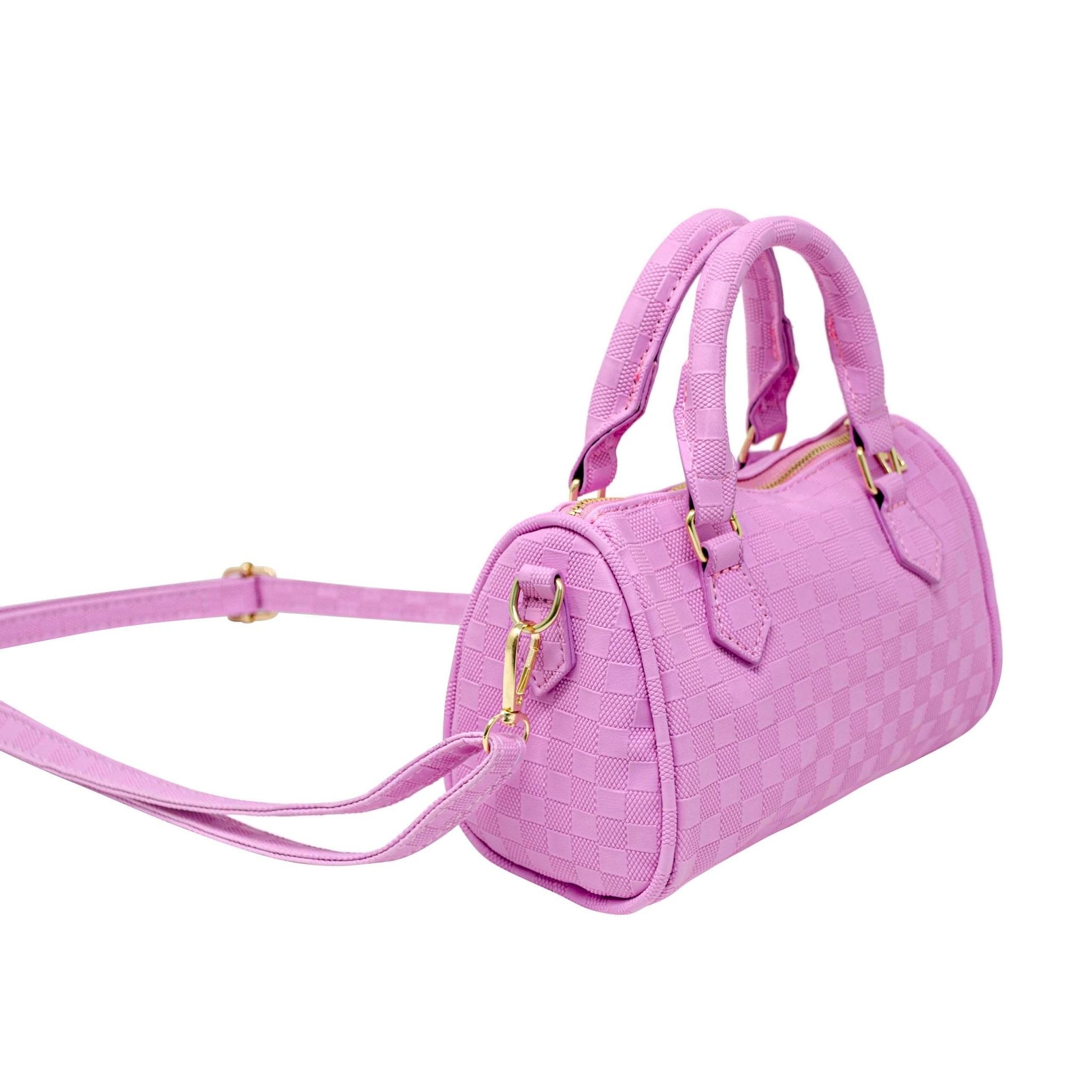 Checkered Canvas Duffle Handbag - Après NJ
