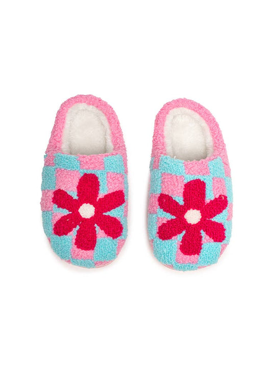 Checkered Flower Slippers - Après NJ