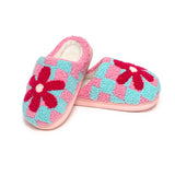 Checkered Flower Slippers - Après NJ
