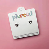 Checkered Heart Earrings - Après NJ