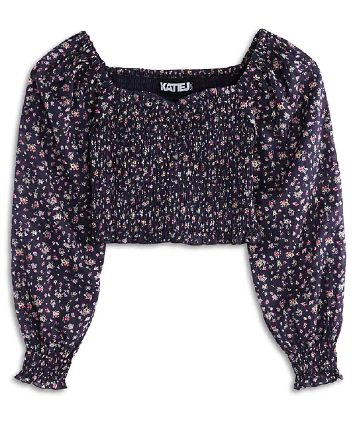 Chloe Top in Midnight Ditsy Floral - Après NJ