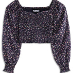 Chloe Top in Midnight Ditsy Floral - Après NJ